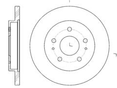 Диск тормозной G-brake  GR-01774