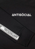 Худи Antisocial Stripe черное