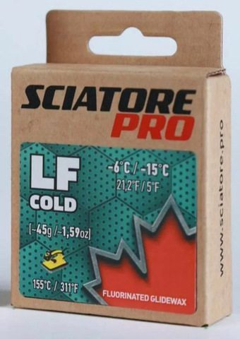 Картинка парафин Sciatore Pro LF 45гр. -6/-15_св.зеленый - 1