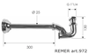 Remer 972114 Сифон для биде и раковины латунный 1 1/4", цвет: хром