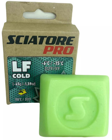 Картинка парафин Sciatore Pro LF 45гр. -6/-15_св.зеленый - 2