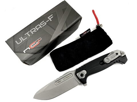 Складной нож ULTRAS-F STONEWASH, BLACK – N.C.CUSTOM, NCC200-SW/BK