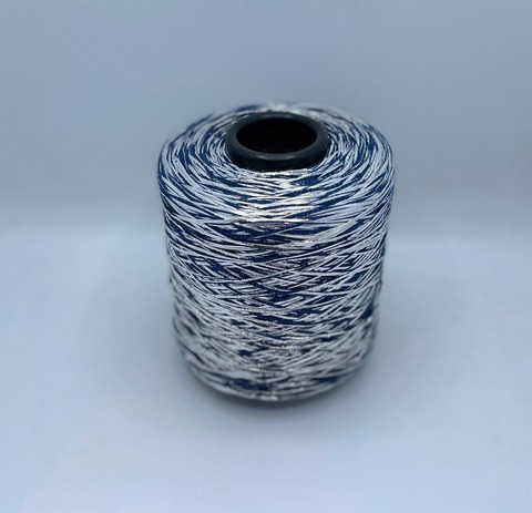 Luxury Production by Ri.Go (пр.Италия), art-Emporium, 180м/100гр, 90%Меринос,8%Полиэстер(фольга), 2%Полиамид , цвет-Синий+серебро(153/623) ,арт.32223