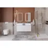 BelBagno KRAFT-1200-4C-SO-BO База под раковину подвесная с фрезерованными ручками по всей длине фасада с чет-мя выкатн. ящ., Bianco Opaco, 1200x455x500