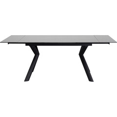 Стол обеденный раздвижной Xenia Black 140(30+30)x80 см