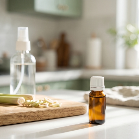 Масло лемонграсса Young Living для уборки на кухне