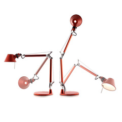 Настольная лампа Tolomeo Micro Table A011810 красный