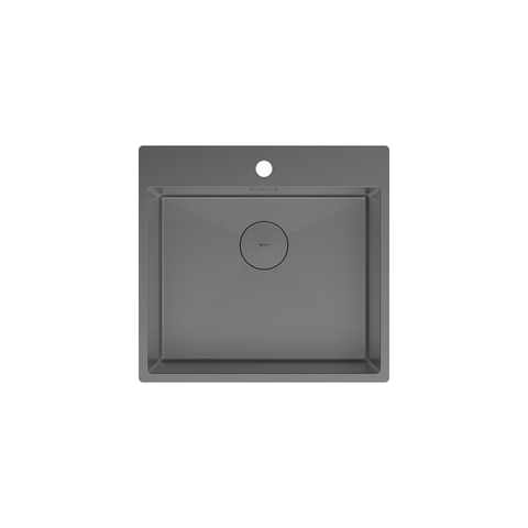 Lemark Janga 9936111 Мойка кухонная из нерж.стали цвет:графит, в комплекте крепеж, арматура сливная с прямоуг.переливом, сифон