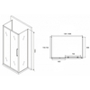 Abber Schwarzer Diamant AG30140MH-S75M-S75M Душевой уголок, 140x75x195, цвет: хром