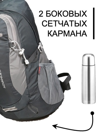 Картинка рюкзак городской Ai One 2159 grey - 4