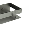 Lemark Shelf Line 9776051 Полка для душа прямая 300 мм из нерж. стали с крючками, графит