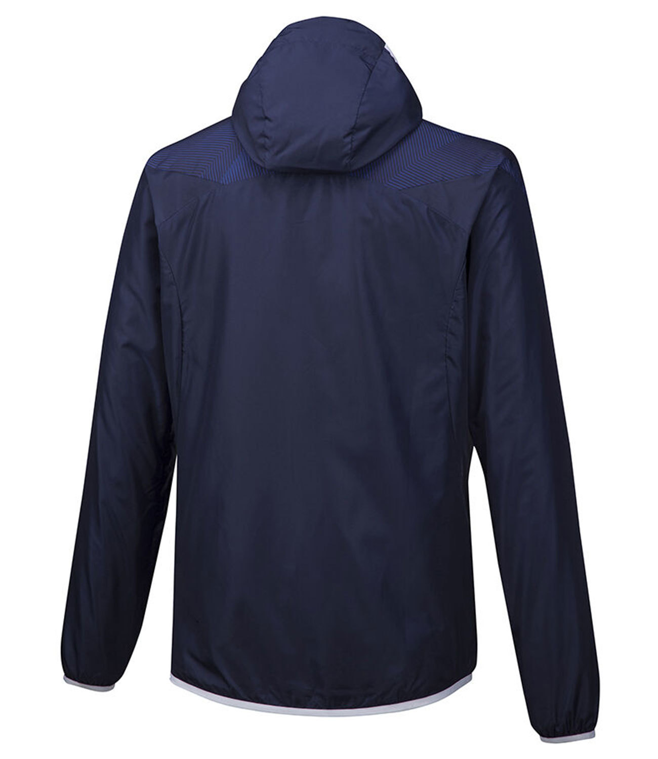 Mizuno Printed Hoody Jacket куртка для бега мужская темно-синяя - 2