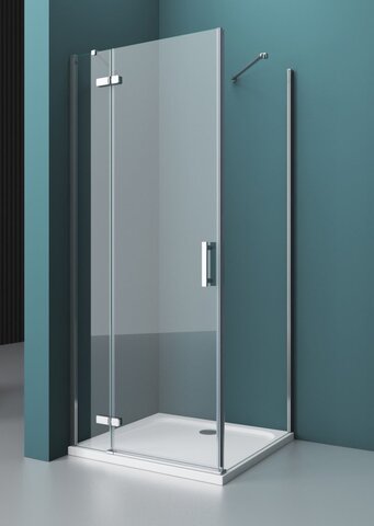 BelBagno Kraft KRAFT-AH-12-90/100-C-CR-L Душевой уголок, 90x100, цвет: хром