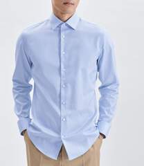 Сорочка мужская Seidensticker Shaped Fit 01.253690-12 из твила голубая