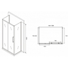 Abber Schwarzer Diamant AG30150MH-S80M-S80M Душевой уголок, 150x80x195, цвет: хром