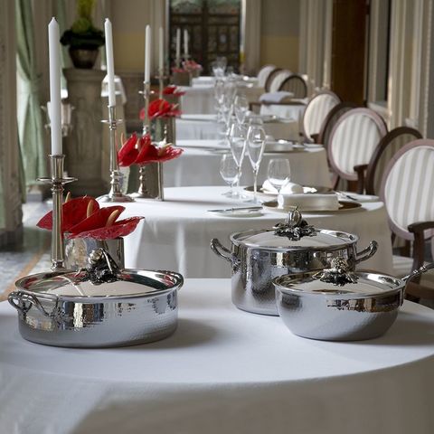 Кастрюля 26см (8,0л), крышка с посеребренной декорированной ручкой, RUFFONI Opus Prima арт. D26 Ruffoni