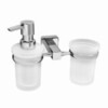 WasserKRAFT Lippe K-6589 Держатель стакана и дозатора, цвет: хром