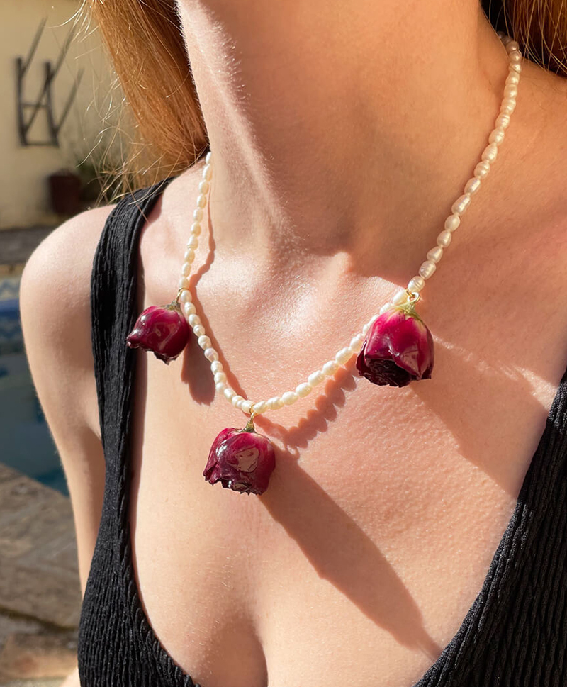 Чокер Collar Three Red Roses