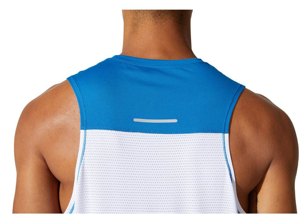 Asics Race Singlet майка для бега мужская белая - 4