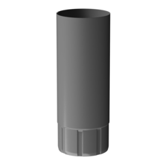 Döcke STAL PREMIUM Труба водосточная D90 1 м (Графит 7024)