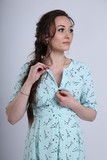 Платье для беременных и кормящих 08372 ментол