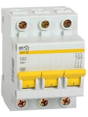 Автоматический выключатель 3P 63А IEK характеристика C 4,5кА  ВА47-29 (АКЦИЯ)
