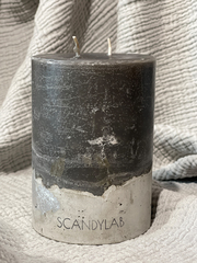 Интерьерная свеча 10х15см SCANDYLAB Beton Candle (серая) SICB-10-15-GR