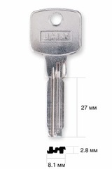 Заготовка вертикального ключа 10427 CI-31 CS139