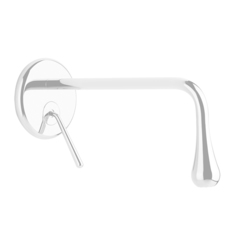 Gessi Goccia 33686#279 Встраиваемый однорычажный смеситель для раковины, излив 250мм(внешние части), цвет: белый фото