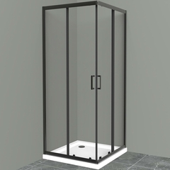BelBagno Uno-195 UNO-195-A-2-90-C-NERO Душевой уголок, 90x90, цвет: чёрный фото