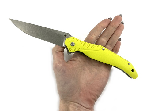 Складной нож  Пифон-02 сталь 9Cr18MoV, рукоять G10, yellow
