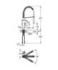 GROHE Eurocube 31395000 Смеситель для мойки с гибким изливом