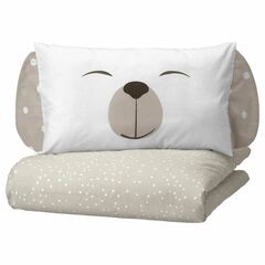 Комплект постельного белья IKEA DROMSLOTT (ДРЕМСЛОТТ), Детский, Бежевый, 60x120 см