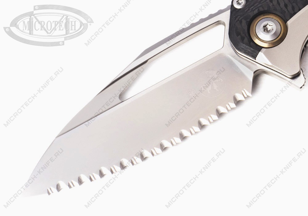 Нож Microtech Matrix 165C-9CFTI Titanium Full Serrated