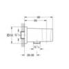 GROHE Euphoria Cube 26370A00 Шланговое подсоединение с держателем
