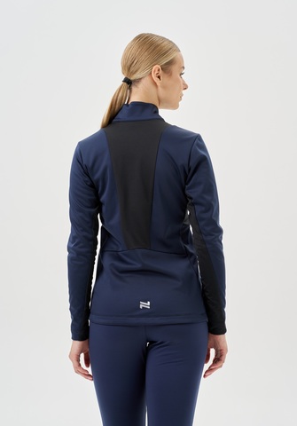 Женская тренировочная лыжная куртка Nordski Advance white-pink-blueberry