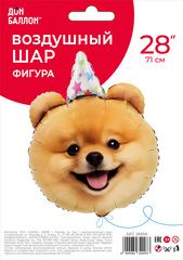 Шар К Фигура, Голова, Собачка в колпачке, 28