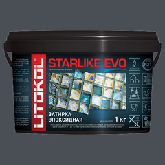 Затирка швов эпоксидная Litokol Starlike Evo S.140 Nero Grafite, 1 кг