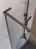 BelBagno UNO-L-1-TB-110-C-GM Душевая перегородка универсальная с односторонним входом, стекло прозрачное, профиль Оружейная сталь, 1100x2000 мм