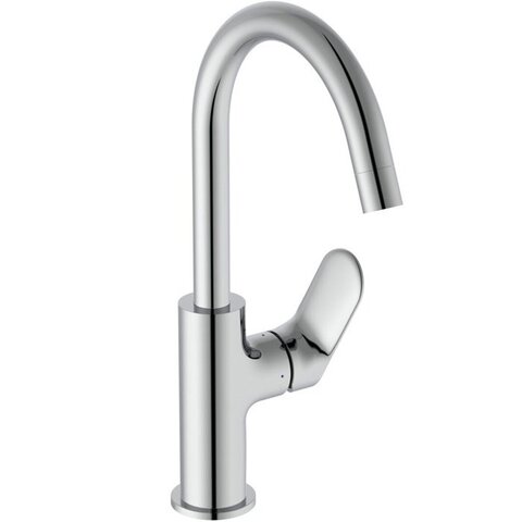 Ideal Standard BE016AA Смеситель для раковины H215 с трубчатым изливом и донным клапаном Click Chrome (Хром)