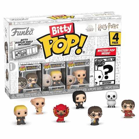 Funko Bitty POP! Harry Potter (Harry + Draco + Dobby + Mystery) 4PK