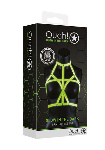 Портупея Bra Harness - Glow in the Dark (S/M)