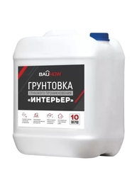 Грунтовка глубокого проникновения Интерьер BAUHOW, всесезонная, 10 л