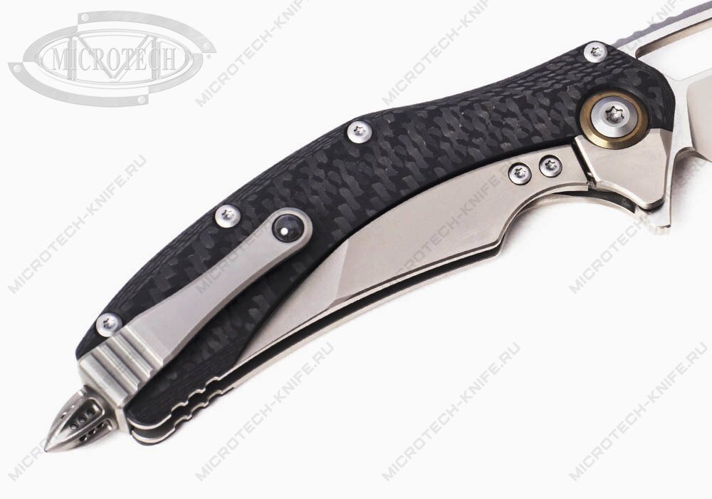 Нож Microtech Matrix 165C-9CFTI Titanium Full Serrated