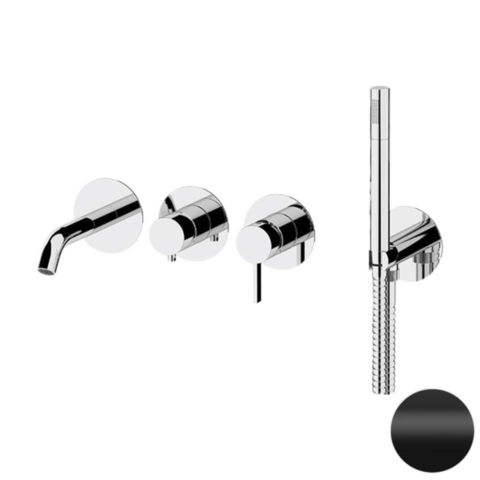 Remer Metrica MC53D2PWBNO Смеситель для ванны, цвет: чёрный