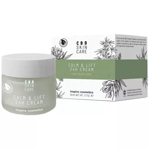 INSPIRA CBD Skin Care: Антистресс лифтинг-крем 24-часового действия с маслом CBD для лица (24H Cream)