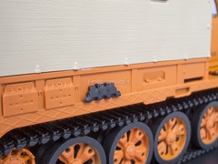 AT-T heavy tractor board with awning orange Start Scale Models (SSM) 1:43