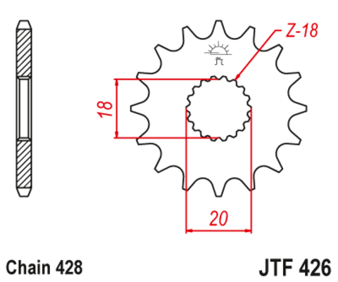 Звезда ведущая JTF426 15