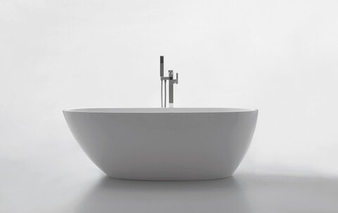 BelBagno BB80-1700 Отдельностоящая акриловая ванна в комплекте со сливом (донным клапаном), 170x83, цвет: белый