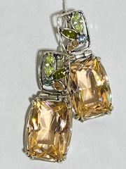 Витраж (серьги из серебра)